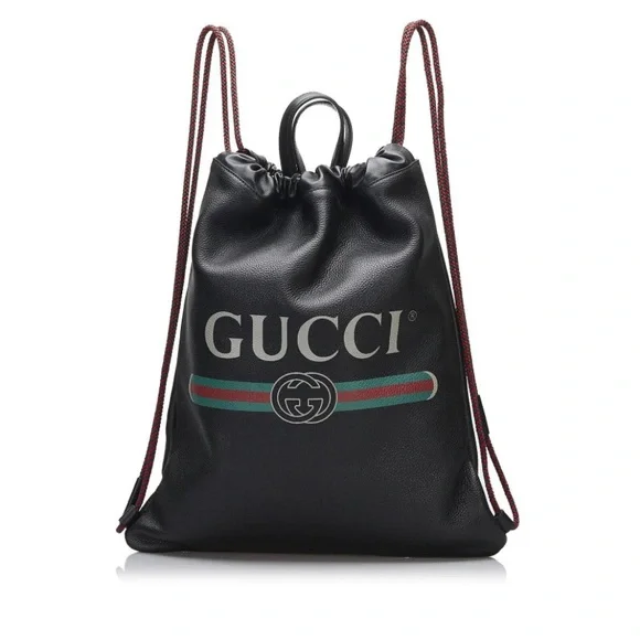 Gucci Black Drawstring bag - Picture 2 of 12